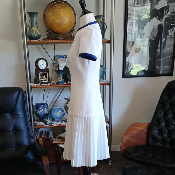 Lilli Ann Vinage 1960s Blue and white dress and jacket sets size S - Picture 9 of 13